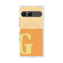 プレミアムスクエアケース with SnapMag［ オリジナル - initial two tone - G orange ］