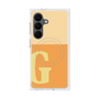 プレミアムスクエアケース with SnapMag［ オリジナル - initial two tone - G orange ］