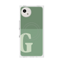 プレミアムスクエアケース with SnapMag［ オリジナル - initial two tone - G green ］