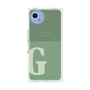 プレミアムスクエアケース with SnapMag［ オリジナル - initial two tone - G green ］