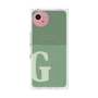 プレミアムスクエアケース with SnapMag［ オリジナル - initial two tone - G green ］