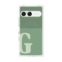 プレミアムスクエアケース with SnapMag［ オリジナル - initial two tone - G green ］