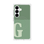 プレミアムスクエアケース with SnapMag［ オリジナル - initial two tone - G green ］