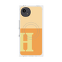 プレミアムスクエアケース with SnapMag［ オリジナル - initial two tone - H orange ］