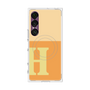 プレミアムスクエアケース with SnapMag［ オリジナル - initial two tone - H orange ］