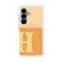 プレミアムスクエアケース with SnapMag［ オリジナル - initial two tone - H orange ］