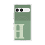 プレミアムスクエアケース with SnapMag［ オリジナル - initial two tone - H green ］