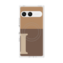 プレミアムスクエアケース with SnapMag［ オリジナル - initial two tone - I brown ］