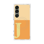 プレミアムスクエアケース with SnapMag［ オリジナル - initial two tone - J orange ］