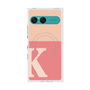 プレミアムスクエアケース with SnapMag［ オリジナル - initial two tone - K pink ］