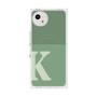 プレミアムスクエアケース with SnapMag［ オリジナル - initial two tone - K green ］