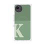 プレミアムスクエアケース with SnapMag［ オリジナル - initial two tone - K green ］