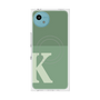 プレミアムスクエアケース with SnapMag［ オリジナル - initial two tone - K green ］