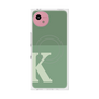 プレミアムスクエアケース with SnapMag［ オリジナル - initial two tone - K green ］