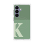 プレミアムスクエアケース with SnapMag［ オリジナル - initial two tone - K green ］