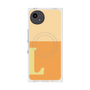 プレミアムスクエアケース with SnapMag［ オリジナル - initial two tone - L orange ］