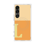 プレミアムスクエアケース with SnapMag［ オリジナル - initial two tone - L orange ］