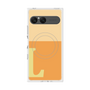 プレミアムスクエアケース with SnapMag［ オリジナル - initial two tone - L orange ］