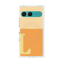 プレミアムスクエアケース with SnapMag［ オリジナル - initial two tone - L orange ］