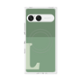 プレミアムスクエアケース with SnapMag［ オリジナル - initial two tone - L green ］