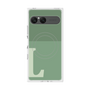 プレミアムスクエアケース with SnapMag［ オリジナル - initial two tone - L green ］
