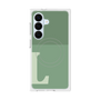 プレミアムスクエアケース with SnapMag［ オリジナル - initial two tone - L green ］
