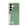 プレミアムスクエアケース with SnapMag［ オリジナル - initial two tone - L green ］