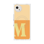 プレミアムスクエアケース with SnapMag［ オリジナル - initial two tone - M orange ］