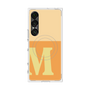 プレミアムスクエアケース with SnapMag［ オリジナル - initial two tone - M orange ］