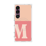 プレミアムスクエアケース with SnapMag［ オリジナル - initial two tone - M pink ］