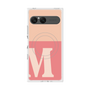 プレミアムスクエアケース with SnapMag［ オリジナル - initial two tone - M pink ］