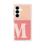 プレミアムスクエアケース with SnapMag［ オリジナル - initial two tone - M pink ］