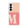 プレミアムスクエアケース with SnapMag［ オリジナル - initial two tone - M pink ］