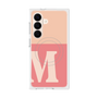 プレミアムスクエアケース with SnapMag［ オリジナル - initial two tone - M pink ］