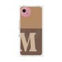 プレミアムスクエアケース with SnapMag［ オリジナル - initial two tone - M brown ］