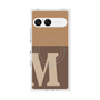 プレミアムスクエアケース with SnapMag［ オリジナル - initial two tone - M brown ］