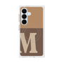 プレミアムスクエアケース with SnapMag［ オリジナル - initial two tone - M brown ］