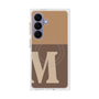 プレミアムスクエアケース with SnapMag［ オリジナル - initial two tone - M brown ］
