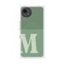 プレミアムスクエアケース with SnapMag［ オリジナル - initial two tone - M green ］