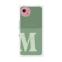 プレミアムスクエアケース with SnapMag［ オリジナル - initial two tone - M green ］