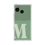 プレミアムスクエアケース with SnapMag［ オリジナル - initial two tone - M green ］