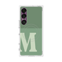 プレミアムスクエアケース with SnapMag［ オリジナル - initial two tone - M green ］