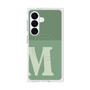 プレミアムスクエアケース with SnapMag［ オリジナル - initial two tone - M green ］
