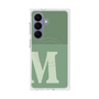 プレミアムスクエアケース with SnapMag［ オリジナル - initial two tone - M green ］