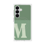 プレミアムスクエアケース with SnapMag［ オリジナル - initial two tone - M green ］