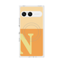 プレミアムスクエアケース with SnapMag［ オリジナル - initial two tone - N orange ］