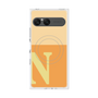 プレミアムスクエアケース with SnapMag［ オリジナル - initial two tone - N orange ］