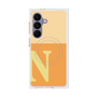 プレミアムスクエアケース with SnapMag［ オリジナル - initial two tone - N orange ］