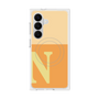 プレミアムスクエアケース with SnapMag［ オリジナル - initial two tone - N orange ］