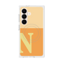 プレミアムスクエアケース with SnapMag［ オリジナル - initial two tone - N orange ］